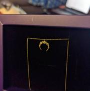 Gelin Diamond Crescent Necklace in 14k Solid Gold Review