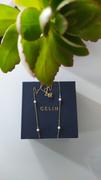 Gelin Diamond Pearl Station Necklace in 14k Solid Gold Review
