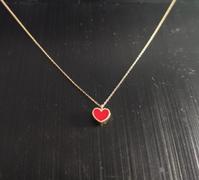 Gelin Diamond Red Heart Necklace in 14k Solid Gold Review