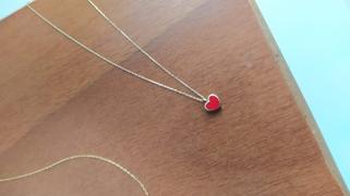 Gelin Diamond Red Heart Necklace in 14k Solid Gold Review