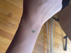 Gelin Diamond Emerald Station Bracelet in 14k Solid Gold Review