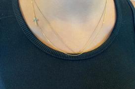 Gelin Diamond Sideways Cross Necklace in 14k Solid Gold Review