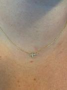 Gelin Diamond Sideways Cross Necklace in 14k Solid Gold Review