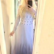 Coshduk Elsa Frozen 2 Ahtohallan Cave Snow Flake Dress Cosplay Costume Halloween Carnival Suit Review