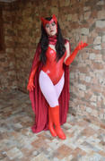 Coshduk WandaVision2020- Sexy Scarlet Halloween Carnival Costume Witch Wanda Maximoff Women Outfit Cosplay Costume Review