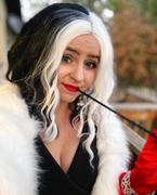 Coshduk Cruella de Vi-Cruella Cosplay Wig Heat Resistant Synthetic Hair Carnival Halloween Party Props Review