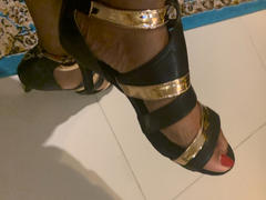 Yami Dance Shoes Shuri Black N' Gold Stripes Review
