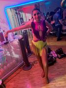 Yami Dance Shoes Diamond Studded Performer  Open Toe Latin Dance Shoe, Tan / Nude Satin, Flared Heel Review
