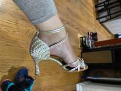 Yami Dance Shoes Ariel Latin Dance Shoe Pearl & Diamond Studded Review