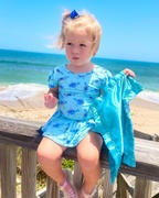 Muse Threads  Baby Sea Turtles Ruffle Cap Sleeve Skater Peplum Top & Sapphire Biker Shorts Bundle Review
