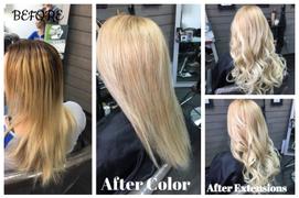 AmazingBeautyHair Tape In Hair Extension P #12/#60 Dark Dirty Blonde Highlights Ash Blonde Review