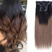 AmazingBeautyHair 120G Ombre T2/6# Clip In Hair Extensions Review