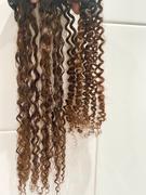 AmazingBeautyHair Clip in Hair Extension Kinky Curl Ombre Natural Black to Chocolate Brown Review