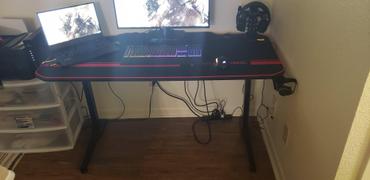 theworkalley Gaming Computer Desk, K-Shaped Professional Game Station Review