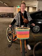 The Basket Room  BOLGA: Handcrafted Oblong Pastel Bike Basket Review