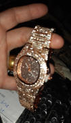 Frosted Fate Iced Out Diamond Watch With Leather Strap - Gold Review