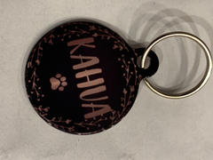 MintandJolie Customized Circle Black and Faux-Rose Gold Pet ID Tag Review