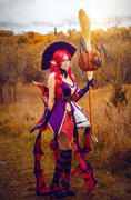 Uwowo Cosplay UWOWO Game League of Legends / LOL Costume Halloween Ver. Bewitching Janna Cosplay Costume The Storm's Fury Sexy Dress Review
