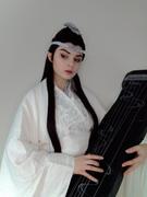 Uwowo Cosplay Uwowo The Untamed Lan Wangji Lan Zhan Black Wig 90cm long Hair Synthetic Heat Resistant Fiber Review