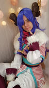 Uwowo Cosplay Uwowo League of Legends LOL Spirit Blossom Kindred Eternal Hunters Cosplay Wig 80CM Blue Purple Gradient Wig Review