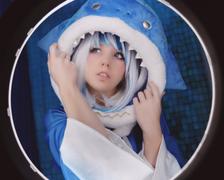 Uwowo Cosplay 【Pre-sale】Uwowo Cosplay Gawr Gura Cosplay Wig Shark GAWRGURA 40cm White Blue Gradient Wig Review