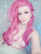 Uwowo Cosplay Uwowo League of Legends LOL Seraphine The Starry-Eyed Songstress Cosplay Wig 80cm Pink Pruplr Gradient Hair Review