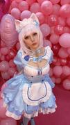 Uwowo Cosplay Uwowo Game Nekopara vol.4 Vanilla Maid Dress Cosplay Costume Cute Blue Dress Review