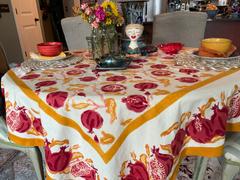 Couleur Nature French Tablecloth Pomegranate Review