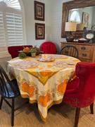 Couleur Nature French Tablecloth Pumpkin Orange & Mustard Review
