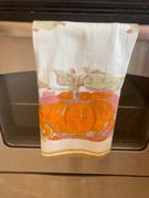 Couleur Nature Pumpkin Tea Towels Orange & Mustard, Set of 3 Review