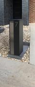 Milkcan Outdoor Camden Large Parcel   Mail Charcoal Stainless Steel Pillar Review