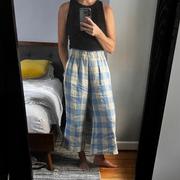 Pyne and Smith Clothiers FINAL SALE Culottes No.11 Linen Cropped Pants in Tove Check Review