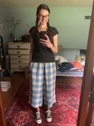 Pyne and Smith Clothiers FINAL SALE Culottes No.11 Linen Cropped Pants in Tove Check Review