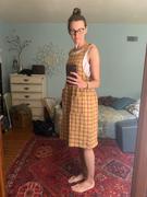Pyne and Smith Clothiers Model No.32 The Pinafore Dress in Emmeline Check Linen Review