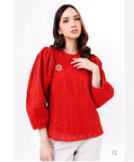 Buttonscarves Tilly Blouse - Red Review