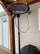 theOuterior Standing or Wall Ceiling Mount Quartz Heater Indoor and outdoor Black 2000W Review