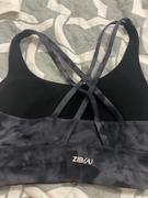 Ziba Activewear TIE DYE SPORTS BRA BLACK - GREY Review