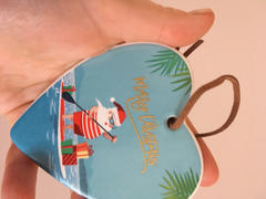 The Chic Nest Paddle Boarding Santa Merry Christmas Hanging Heart Ornament Review