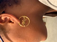 diyjewelry Copper/925 Sterling Silver Personalized Script Name Hoop Earrings Review