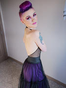 QUEEN THE LABEL Midnight Mumtum Skirt - Purple Black Review