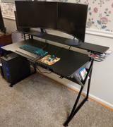 Tribesigns Tribesigns Gaming Desk with Storage Shelf and Monitors Shelf, 47 inches PC Computer Desk Review