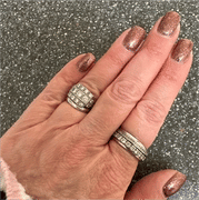 Lovfor Iced Out Moissanite Double Spinner Bands Ring Review