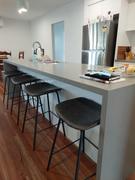 Just Bar Stools Tanner Leatherette Kitchen Bar Stool in Vintage Grey Review