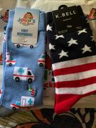 John's Crazy Socks American Flag Sock Women's Crew Sock Review