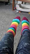 John's Crazy Socks Women's Rainbow Stripes Crew Socks Review