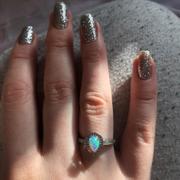 Gemalion Opal Pear Cut Dazzling Halo Ring Review