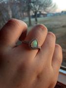 Gemalion Opal Pear Cut Dazzling Halo Ring Review