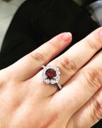 Gemalion Vintage Inspired Red Garnet Flower Ring Review
