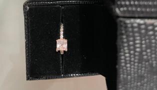 Gemalion Rose Quartz Princess Cut Promise Ring Review