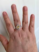 Gemalion Square Citrine Halo Ring Review